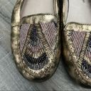 House of Harlow  1960 Marion Beaded Moccasin Flats 6.5 Photo 4