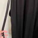 St. John  Women Black Halter Pleated Neck Drawstring Side Slits Midi Dress Size 2 Photo 8