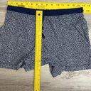 Carole Hochman Blue & White Elastic Drawstring Waist Pull On Sleep Shorts Small Photo 4