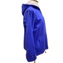 Denim & Co Medium  Women's Blue Canvas Hooded Full Zip Jacket Photo 2