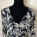 CAbi C2.  Carol Anderson by Invitation Blue &  White Floral Wrap Dress Style 498 Photo 1