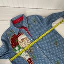 JACK  b. quick Women’s Blue Polka Dot Sequined Holiday Button Blouse Size S Photo 8