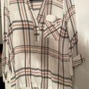 Lush Clothing Plaid Flannel Blouse Photo 0