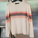 360 Cashmere 💕💕 Christina Central Stripe Knit Sweater Chalk Medium M NWT Photo 7