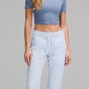 Lululemon Hold Tight Straight Hem Cropped T-Shirt Oasis Blue Photo 1