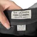 St. John  Signature Jeans Black Denim Straight High Rise Size 4 Photo 10