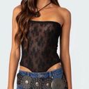 Edikted Alina Sheer Lace Bodysuit Photo 1