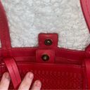 Brooks Brothers Red Leather Tote Bag Photo 1