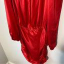 Amanda Uprichard  Silk Minikleid Avra Red Ruched Mini Dress Photo 3