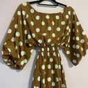 Dee Elle Dee Elly Brown Polka Dot Mini Dress Puff Sleeve Cut Out A Line Size Small Photo 0