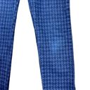 Pilcro  Anthropologie Jeans Women's 28" Blue Serif Skinny Houndstooth Stretch Photo 6