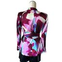 ZARA NWT  WOMAN LAPELLESS TIED BELT JACKET PRINTED SATIN BLAZER 8264/157 Photo 8