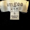 Umgee  Sweater Knitted Pullover Drop Shoulder Long Sleeve V-Neck Black Small Photo 1