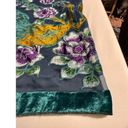 Decorated Originals Scarf with Fring Crushed Velvet Peackcok and Floral … Photo 6