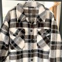 Flannel Plaid Long Jacket Size M Photo 1