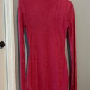 Sky to Moon Hot Pink Long Sleeve Dress Photo 1