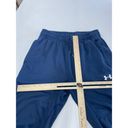 Under Armour  Pants Womens Medium Solid Blue Joggers Fitted Athletic Stretch Photo 5