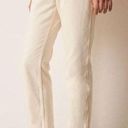 Ba&sh  Amber High Waisted High Rise Straight Leg Jeans Off White Cream Size 8 Photo 3