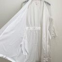 Oscar de la Renta Vintage  White Satin/Sheer Bell Sleeve Appliqué Wedding Robe Photo 10