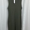 James Perse Standard  Artillery Green Ribbed Knit Tank Dress Sz.3(L) NWT Photo 3