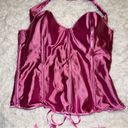 Frederick's of Hollywood  Pink Halter Top Corset Size 38 Photo 1