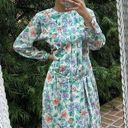 Free People Vintage 80s floral skirt and blouse set Photo 0