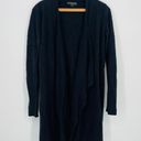 Barefoot Dreams Bamboo Chic Lite Long Open Face Cardigan Sweater in Black Size S/M Photo 4