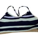 Lululemon  Flow Y Bra IV Discover Stripe White Deep Indigo Size 4 Photo 4