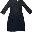 Shoshanna  Black Cocktail Dress Mini Lace Sleeves 2 Photo 0