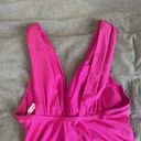 Trina Turk  Standard Getaway Solids Hot Pink Wrap Front One-Piece Swimsuit Size 8 Photo 3