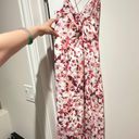 ZARA Pink and White Wrap Spaghetti straps dress Size S Photo 4