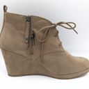 DV by Dolce Vit a suede lace up wedge booties Terri women’s Size 11 Photo 4