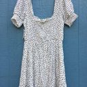 The Row  A White Ditzy Floral Scoop Neck Smocked Mini Dress Women’s Medium NWT Photo 4