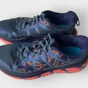 Hoka  One One Infinite Running Shoes Neon Coral Fjord Blue Women's Size 9 Walking Photo 5