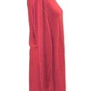 J.Jill  Brick Red Knit Long Sleeve Midi Dress Size XL Photo 2