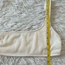 Good American  CRINKLE HOT SHOULDER BIKINI TOP IVORY SIZE 1/2 Photo 4