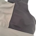 Allfenix Grey & Black Colorblock Halter Sports Bra Size Medium Gray Photo 1