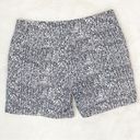 Apt. 9  Torie Printed Mid Rise Cuffed Hem Chino Shorts Black White 4 Photo 1