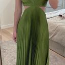 Abercrombie & Fitch The A&F Giselle Pleated Cutout Maxi Dress Photo 0