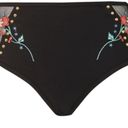 Topshop  Embroidered Mesh High Waist Bikini Bottom Photo 5