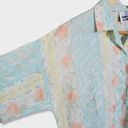 INC Vintage California Connection  Pastel Patterned Button Down Blouse S Photo 1