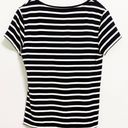 CAbi  Gracie Striped Black and White Top- Slightly Cropped Size Medium EUC 5059 Photo 1