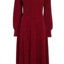 Hill House NWT  The Persephone in Black Cherry Ribbed Sweater Knit Midi Dress S Photo 0