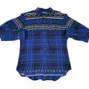 Polo Ralph Lauren Blue Flannel Southwestern Button Up Long Sleeve T-shirt Photo 0