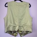 Karen Scott  Vintage Tapestry Vest Sleeveless Button Front Size Large Photo 5