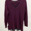 Torrid  Pullover Lace Trim V-Neck Tunic Sweater purple size 1X Photo 1