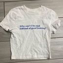 Urban Outfitters White Baby Tee Photo 0