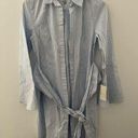 A New Day Blue and White Striped Dress Size S Photo 0