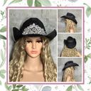 Rock & Roll Cowgirl COWBOY BLING DIAMOND COWGIRL RHINESTONE HAT WESTERN SOUTHERN STRAW FESTIVAL Photo 5