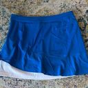 Lady Hagen  golf skort Skirt with spandex shorts under. Royal blue White Size 12 Photo 10